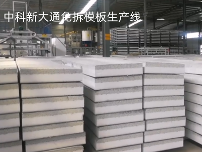 陜西建筑結構保溫一體化免拆模板設備生產視頻